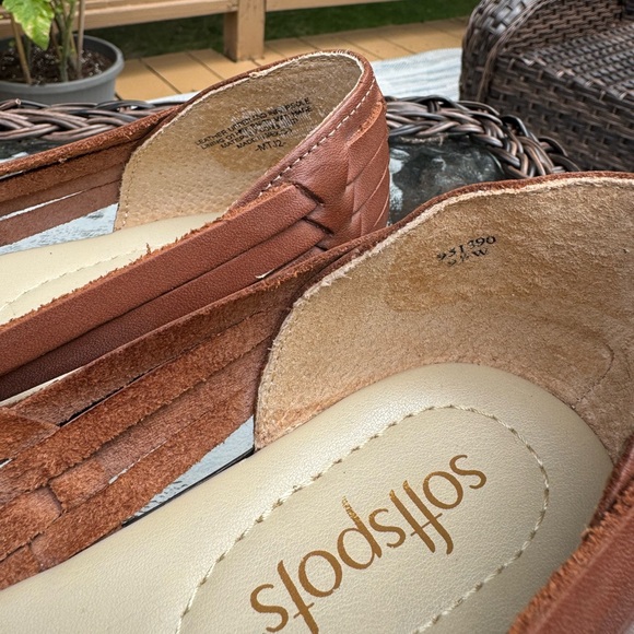 Softspots Brown Leather Women's Loafers size 9.5W - Picture 3 of 6